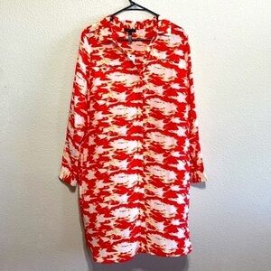 Collection P Orange Yellow 100% Silk Dress Size M